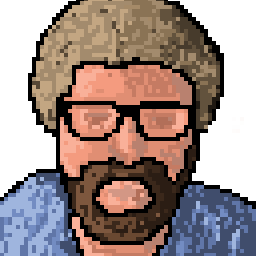 Pixel art portrait of Joe